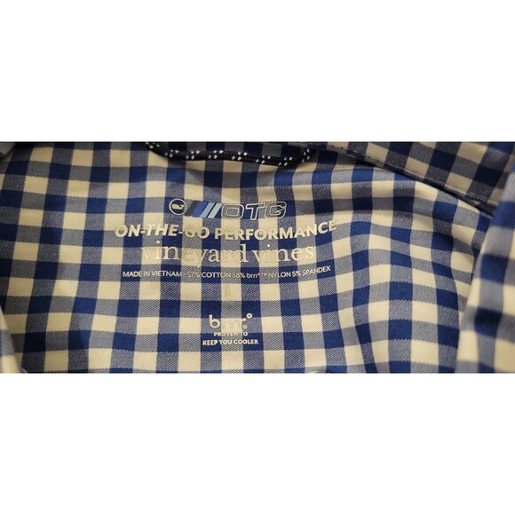 Vineyard Vines OTG Shirt - Mens - Large On The Go Performance BRRR Button Down - Picture 4 of 13